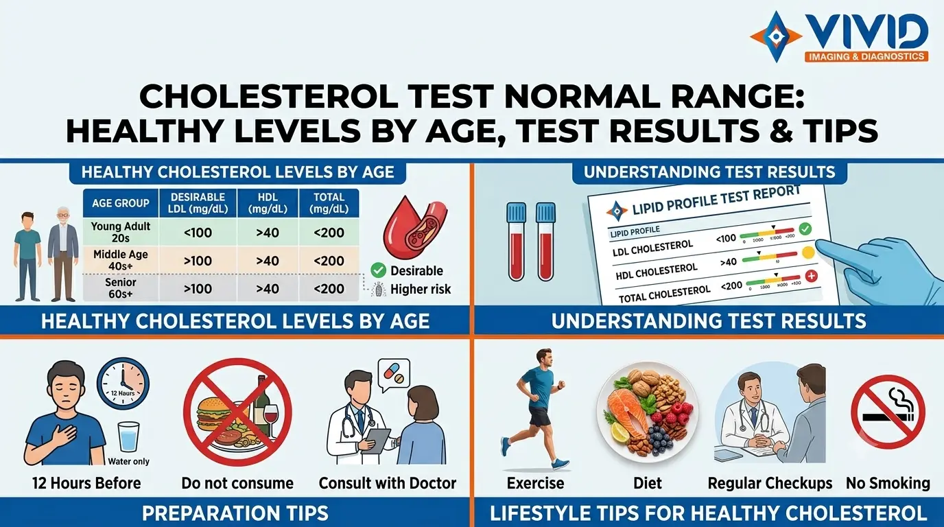 Cholesterol Test Normal Range Healthy Levels by Age, Test Results & Tips